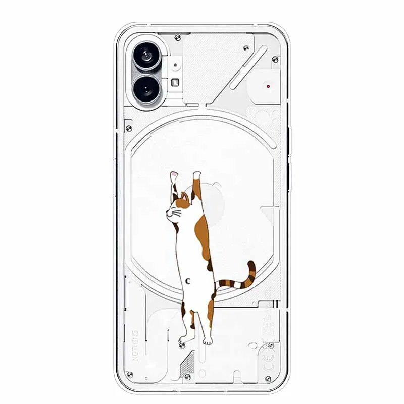 Silicone Soft Cute Transparent Protective Case - Clear TPU Cover