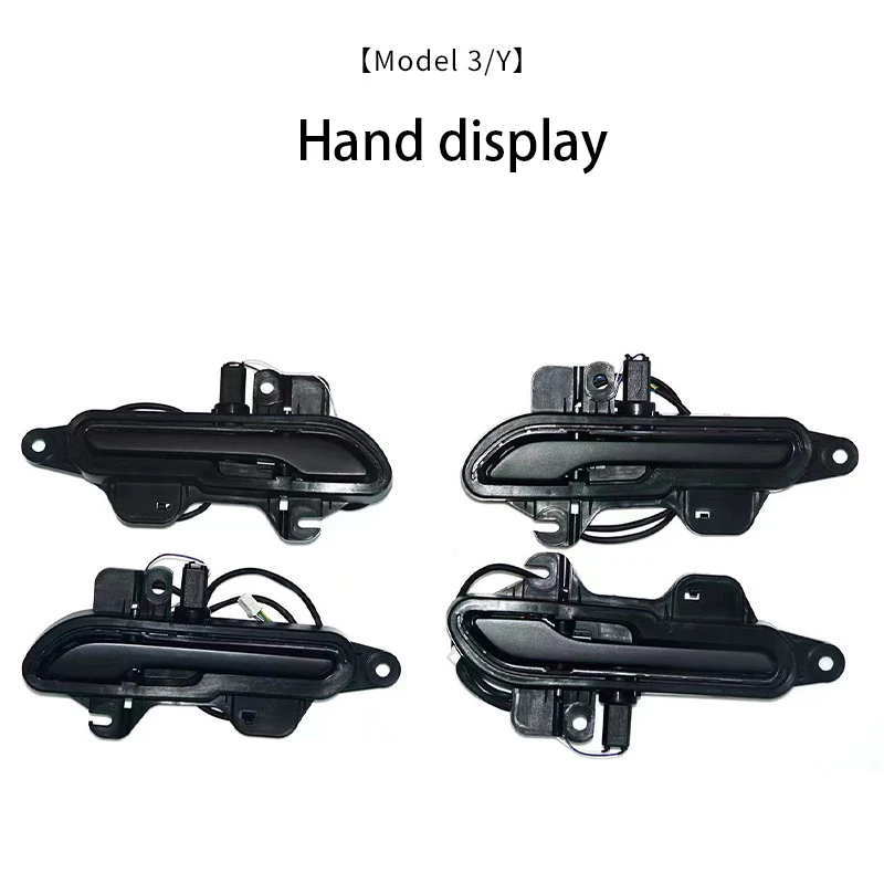 전기 스마트 자동 문짝 핸들 감소 기어, 테슬라 모델 3, 3, 하이랜드 2024 용, 다채로운 핸들 바, 최신 모델 Y