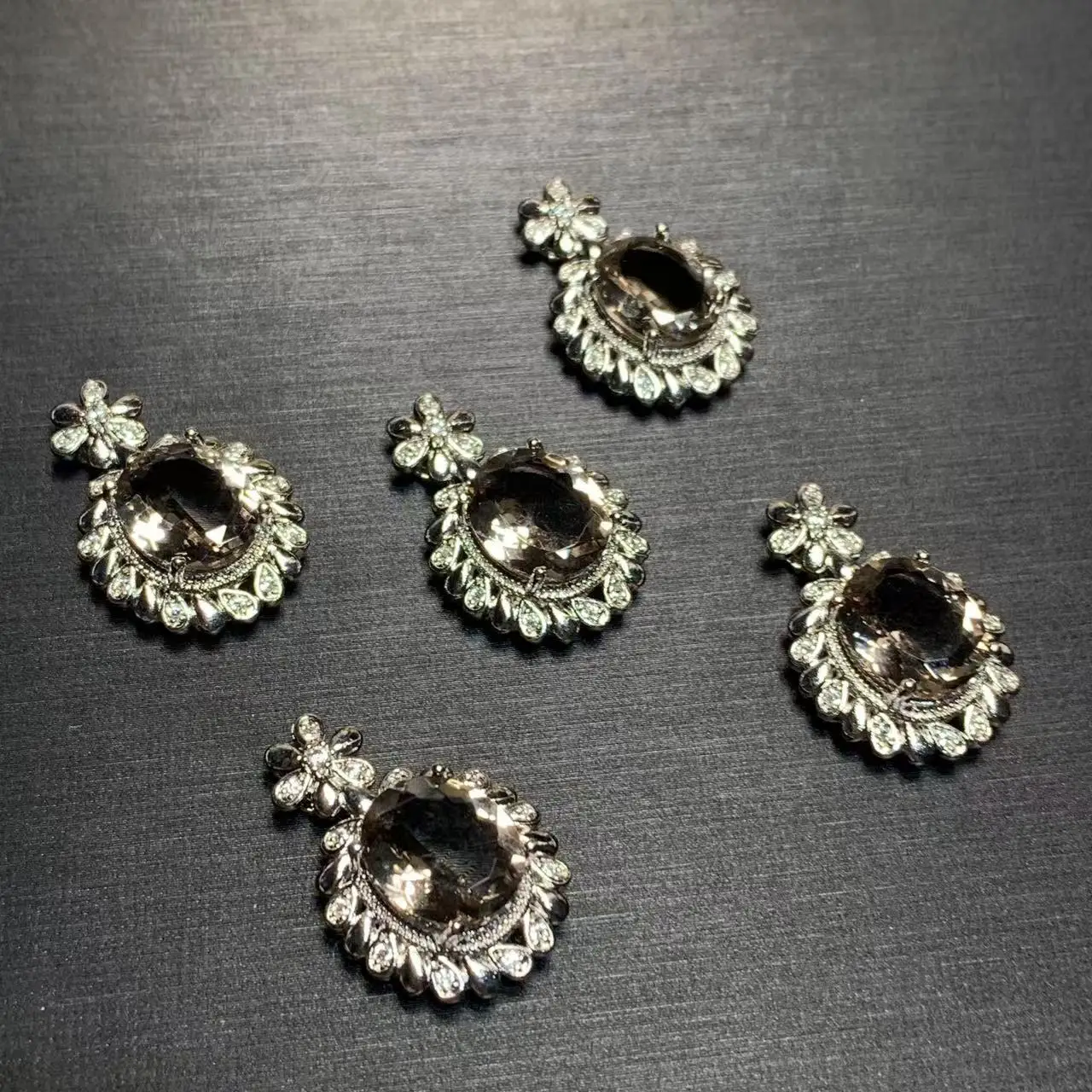 OVAL Natural Smoky Quartz Pendant Necklace Fine Jewelry Handmade Stones Wholesale Healing Energy Gift Lucky Jewelry