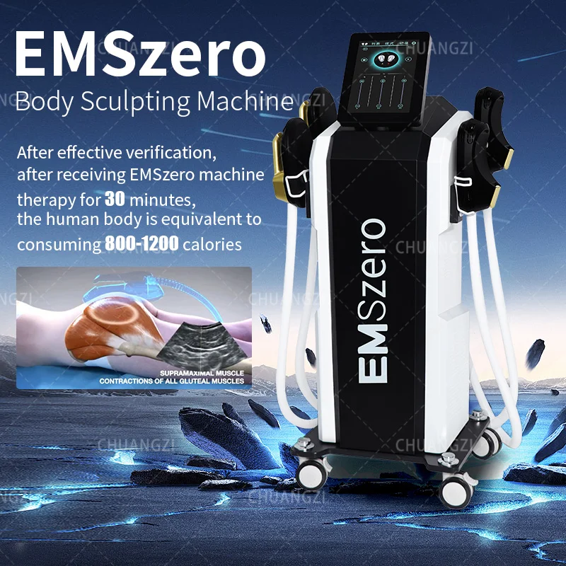 

Dls Emszero Neo 6500W Nova HI-EMT EMS body sculpt machine women 4handles Muscle building Machine for men Pelvic Stimulation Pads