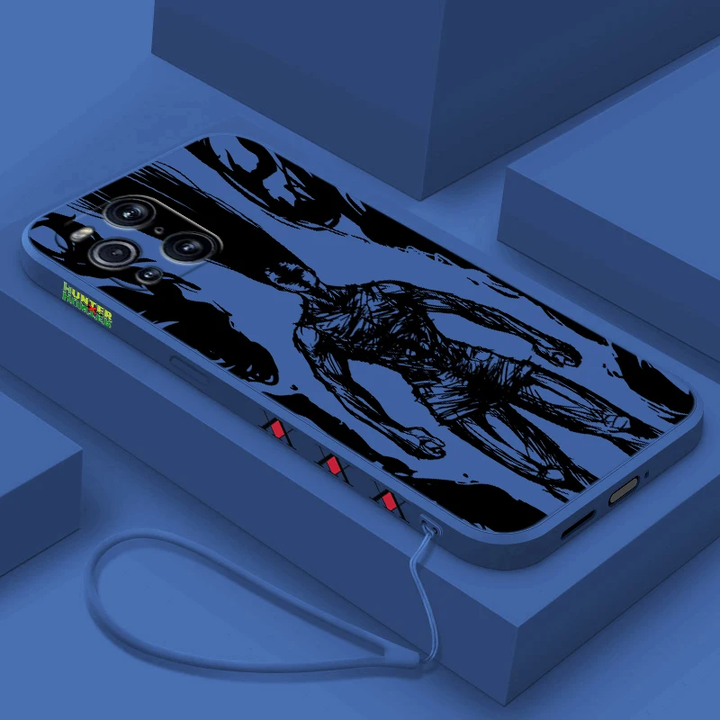 Hunteronix Hunter Cute Cool Per Oppo Find X6 X5 X3 X2 Pro Lite Neo Liquid Left Rope Silicone Tpu Fundas Cover Phone Case