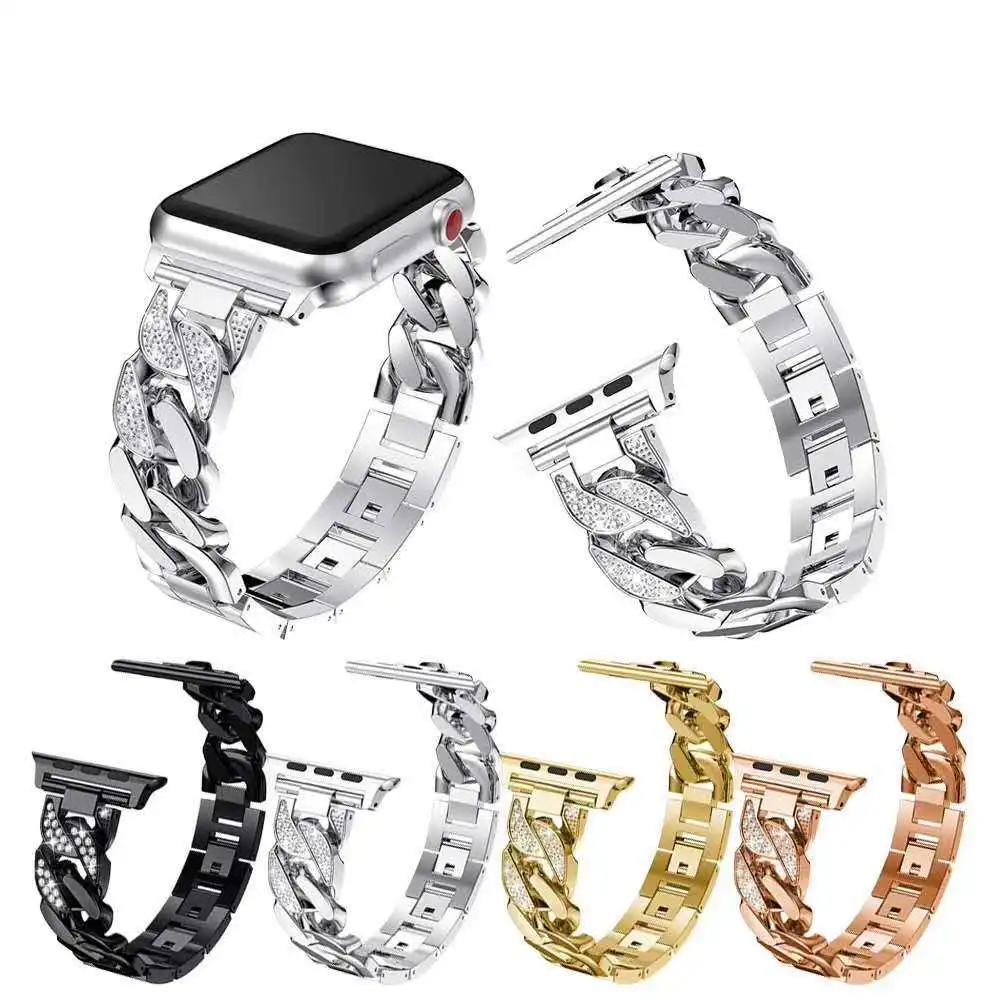 

Full Stainless Steel Strap For Apple Band 49mm 44mm 40mm 45mm 38mm Casual Business Wristband For iWatch 7 6 5 4 3 2 SE Ultra 8