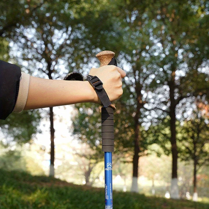 Outdoor Hiking Poles Walking Stick Strong Aluminum Alloy Material for Outdoor Hiking Camping Adventure Hiking Accessories Stick