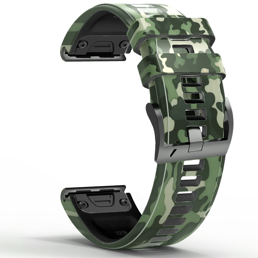 Camo Silicone Smartwatch Band Bracelet Wristband (22mm/26mm)