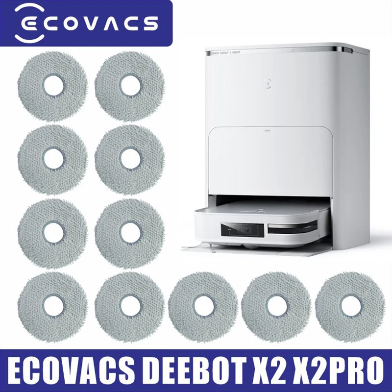 Mop Pad para Ecovacs Deebot Deebot x2 Dex86 X2pro Substituição Robot Aspirador Peças de Reposição Acessórios Mop Pano Pano