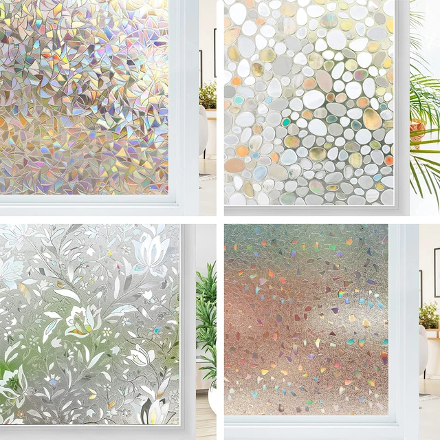 Window Stickers Glass Stickers Privacy - Privacy Film Decorative Stained  Glass - Aliexpress