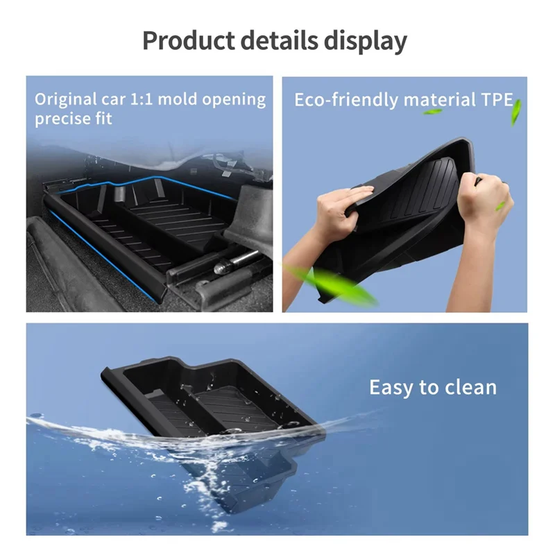 A77Q-Car Leapmotor C10 2024 2025 용 시트 보관함 보관함 하단 박스 케이스 자동차 인테리어 액세서리