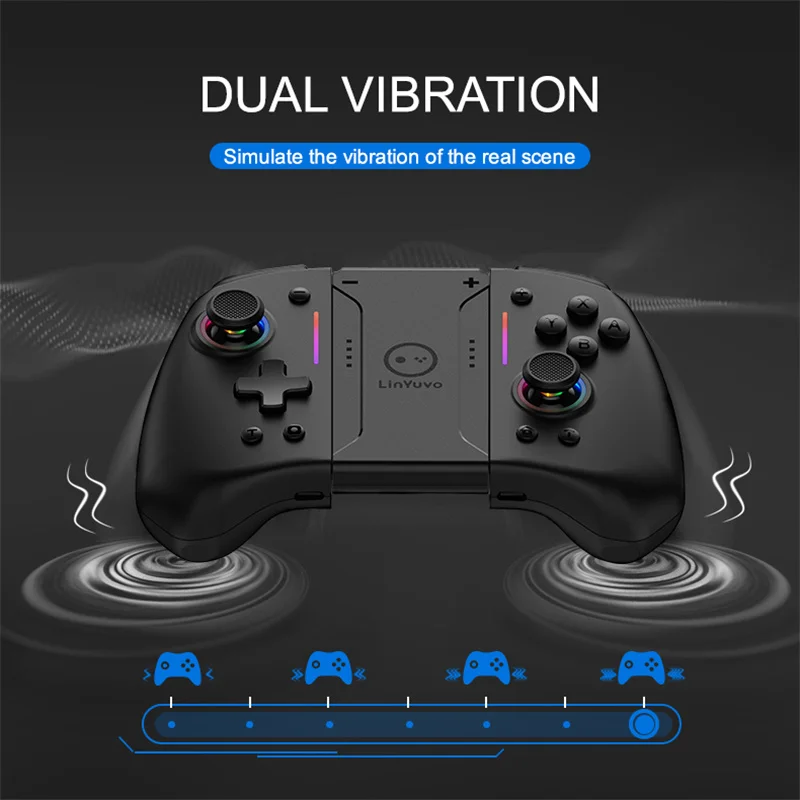 LinYuvo KS42 Joypad For switch Automatic wake-up With somatosensory six ...