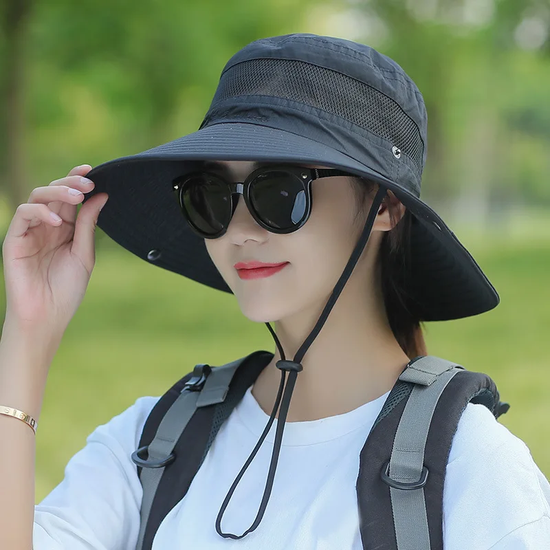 16 Colors Women Fishing Sun Hat Men Summer UV Protection Bucket