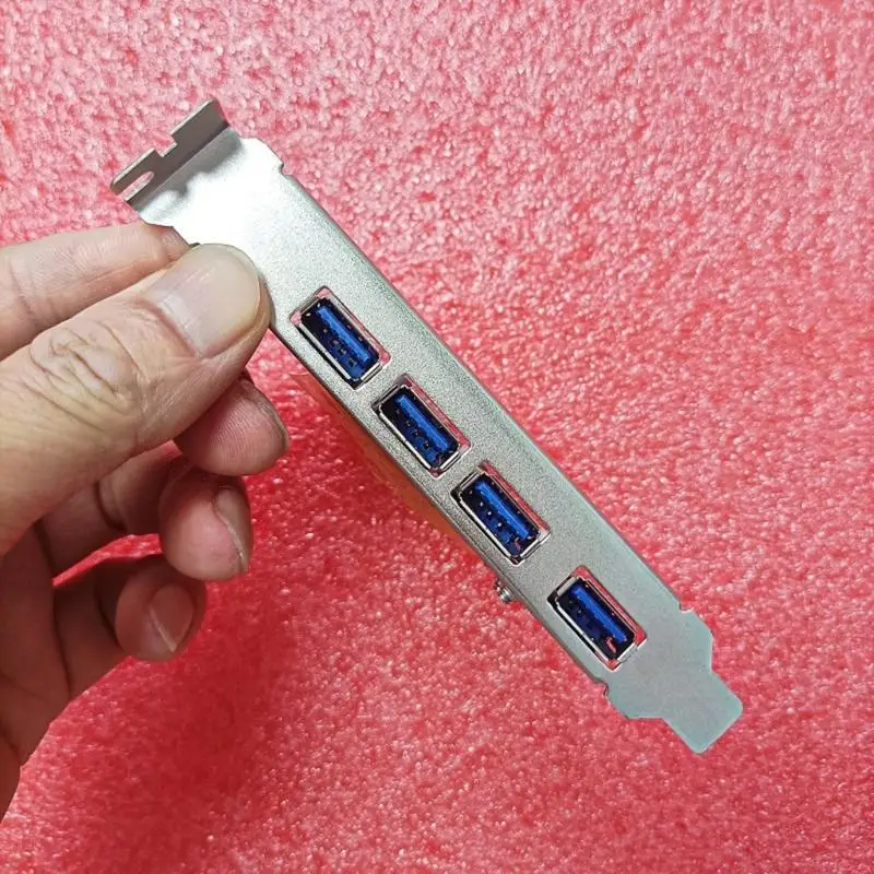 31BA 확장 카드 4 포트 USB3.0 PCIE 데스크탑 컴퓨터 확장 카드 어댑터 데스크탑 용 PCIe USB3.0 컨트롤러 어댑터