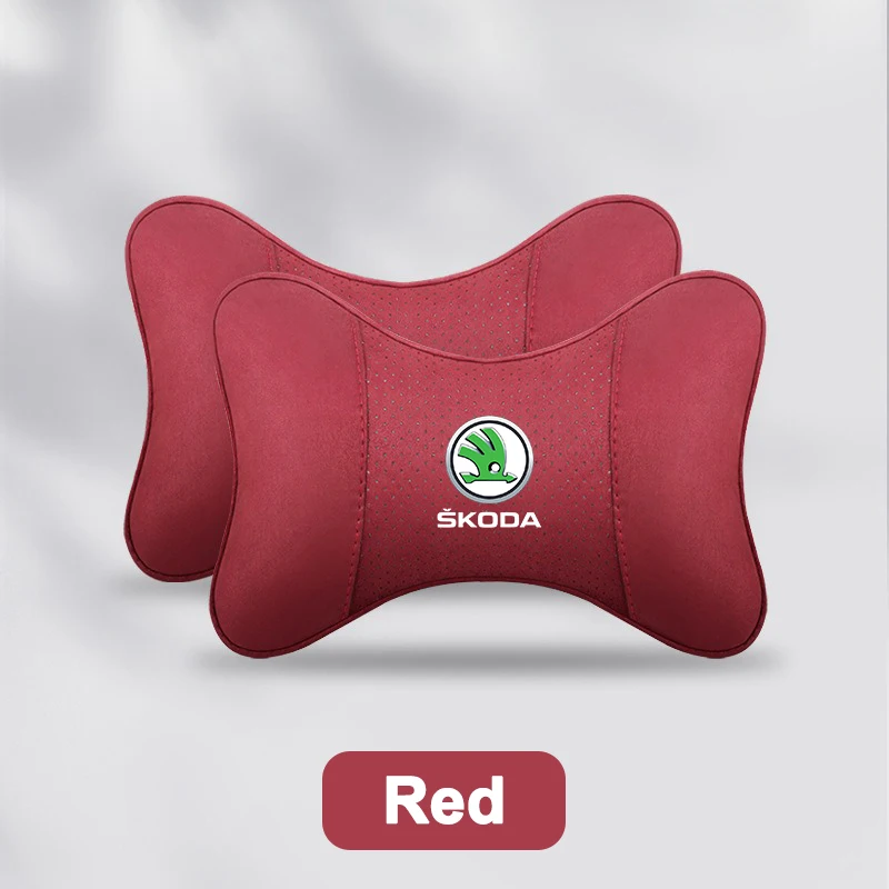 자동차 좌석 머리 받침 베개 목 지지대 보호 쿠션 Skoda Octavia Superb Rapid Kodiaq Karoq Fabia Kamiq Roomster Citigo 용