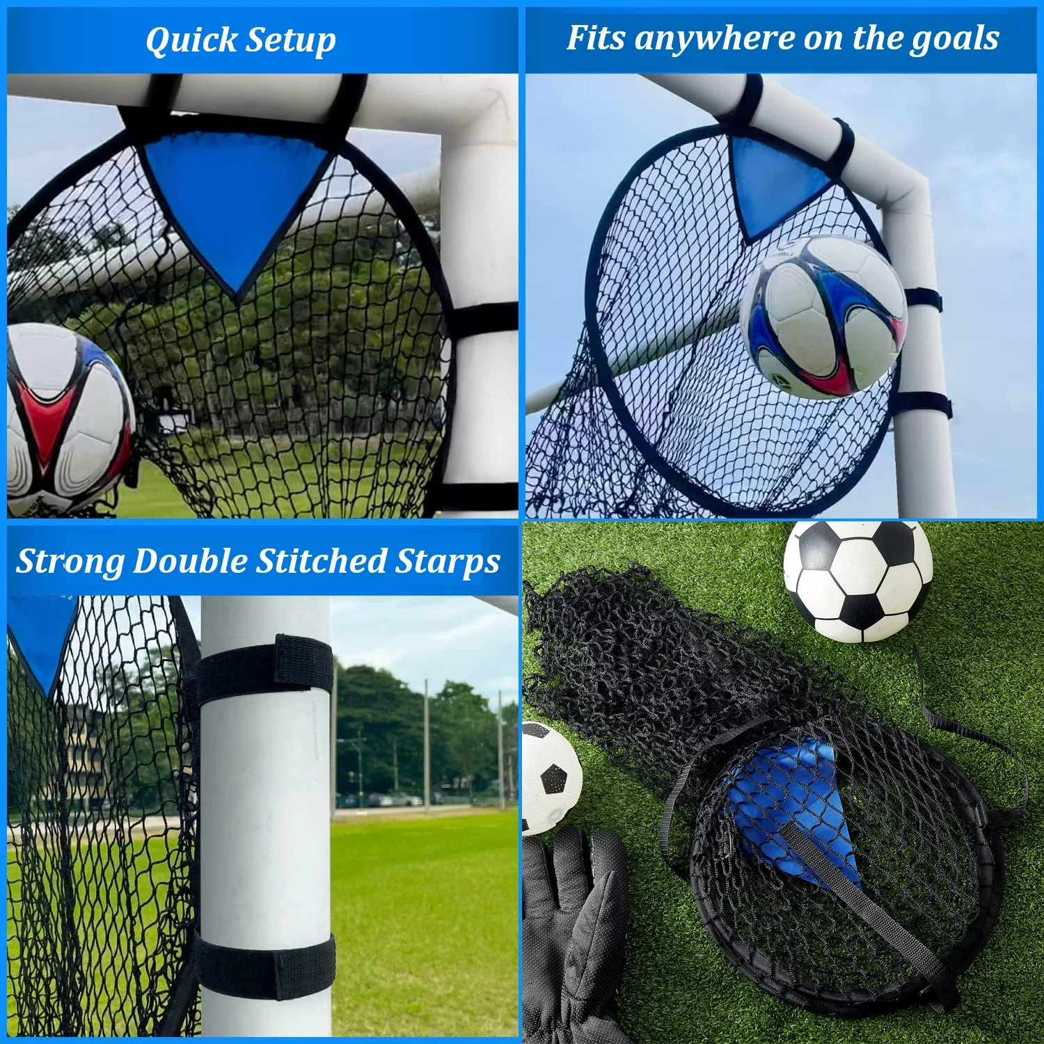 Soccer Football Target Net Foldable Football Training Net Outdoor Throwing Target For Kicking Accuracy Training soccer goal net