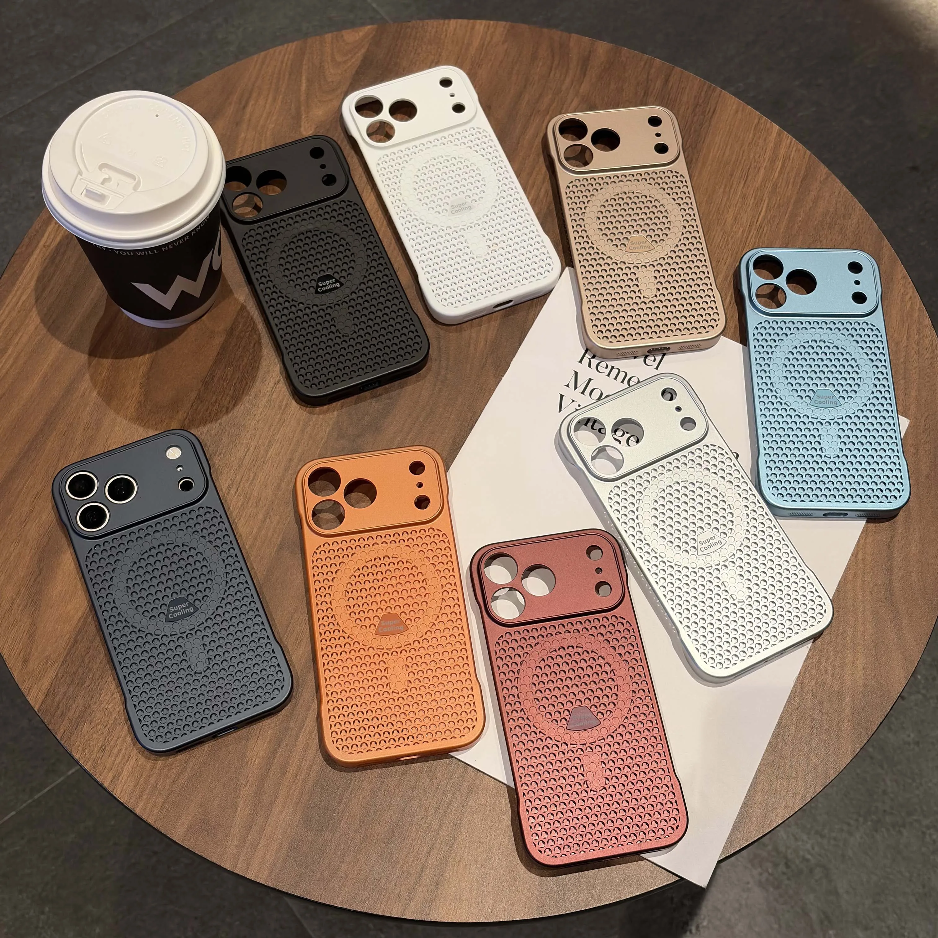 Honeycomb Magnetic Cooling Phone Case with Heat Dissipation & Breathable Protection