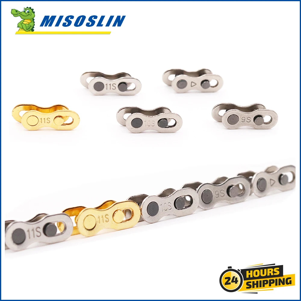 Per Shimano/Campagnolo Missing Link Speed Mounttain Bike Chain 5/10Pair Catene Per Biciclette 6/8/9S 10S 11S Speed Mtb Parti Per Bici Da Strada