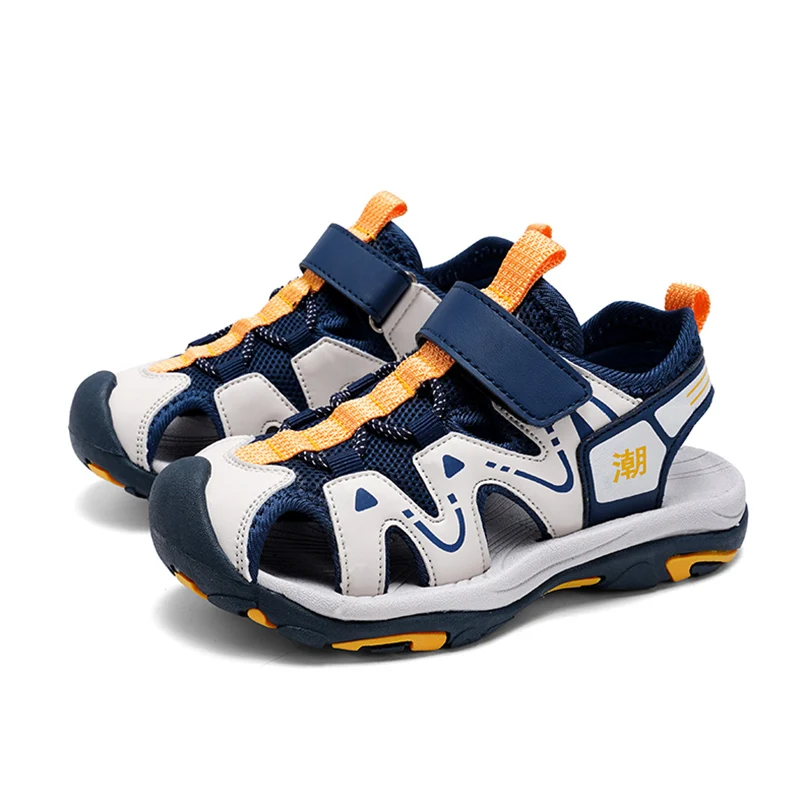STQ Sandali Sportivi Bambino Blu Scuro 28 EU: Scarpe Da Spiaggia E Acqua, Morbide, Con Chiusura In Velcro, Antiscivolo