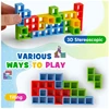 New 3D Tetris Tower Balancing Stacking Toys, Board Games for Kids,Puzzle Board Assembly Brick Educational, Parties, Travel Toys 3