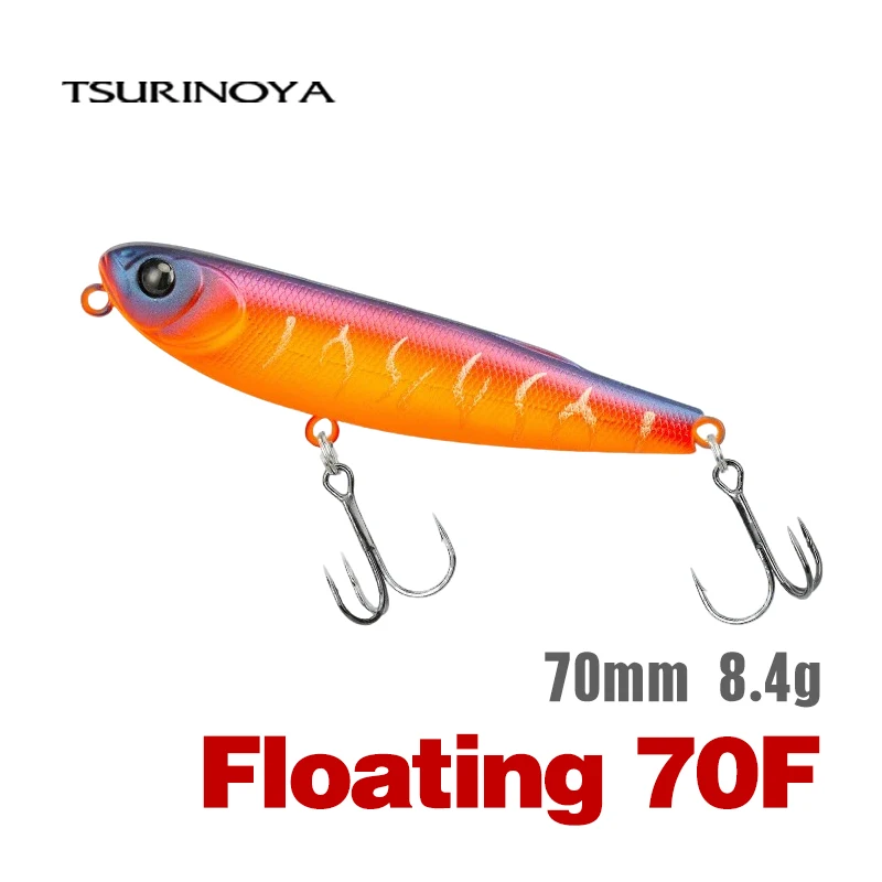 TSURINOYA FLICKER 70F Z Dog Topwater Walker Angelköder 70mm 8,4g Künstlicher Pencil Floating Stick Hard Bait für Barsch und Hecht