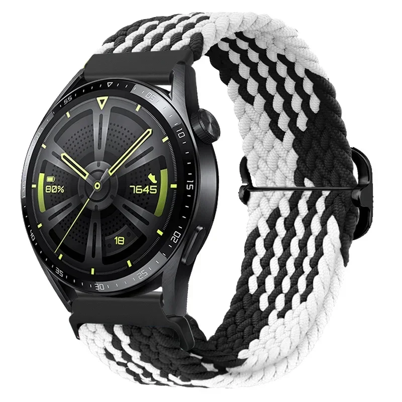 Braided Solo Loop 22mm Nylon Wristband Bracelet Strap