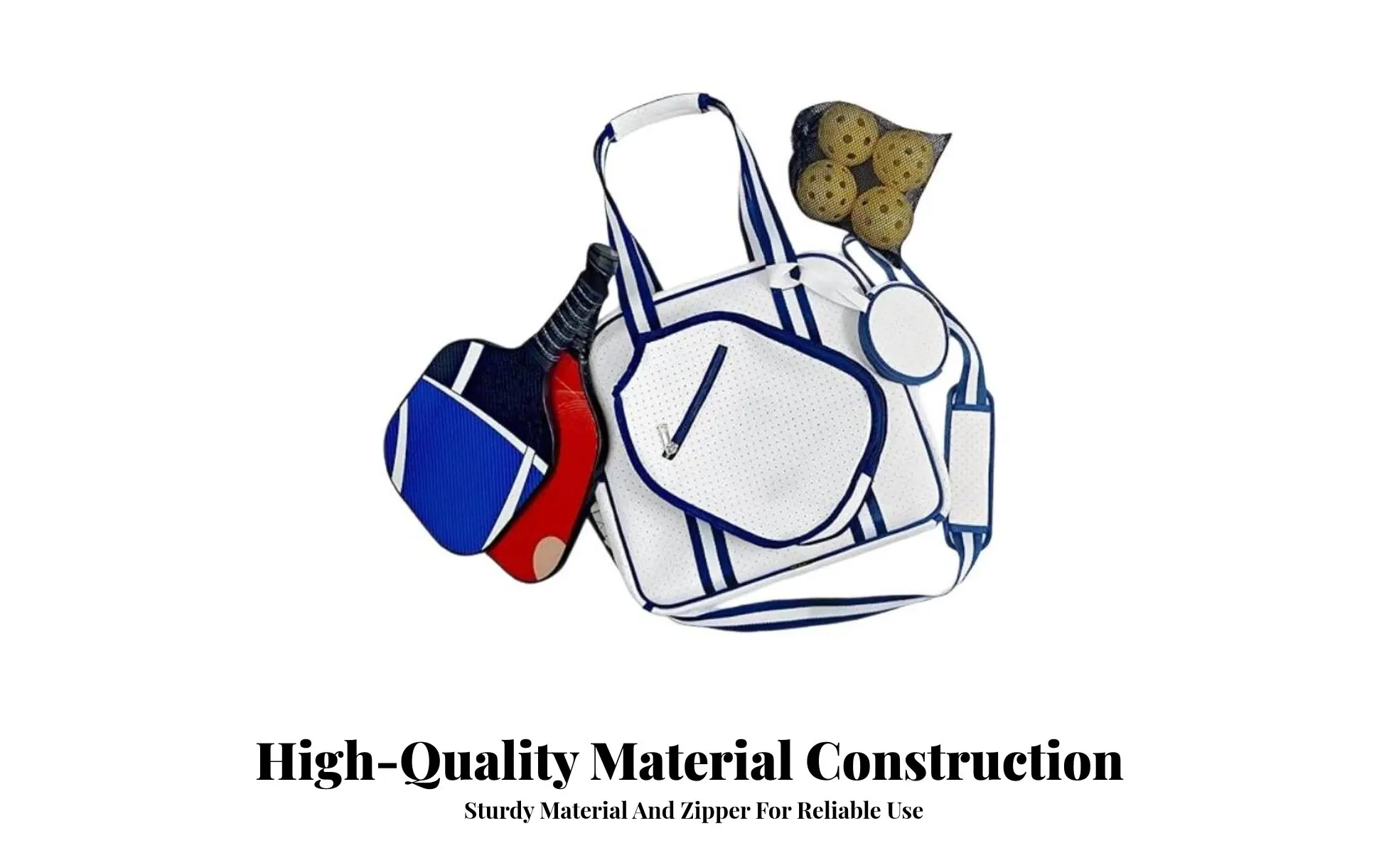 Pickleball Paddle Holder Bag Breathable Large Capacity Pickleball Bag Crossbody Sports Tote Adjustable Shoulder Strap Waterproof Pickleball Paddle Holder Bag Breathable Large Capacity Pickleball Bag Crossbody Sports Tote Adjustable Shoulder Strap Waterproof