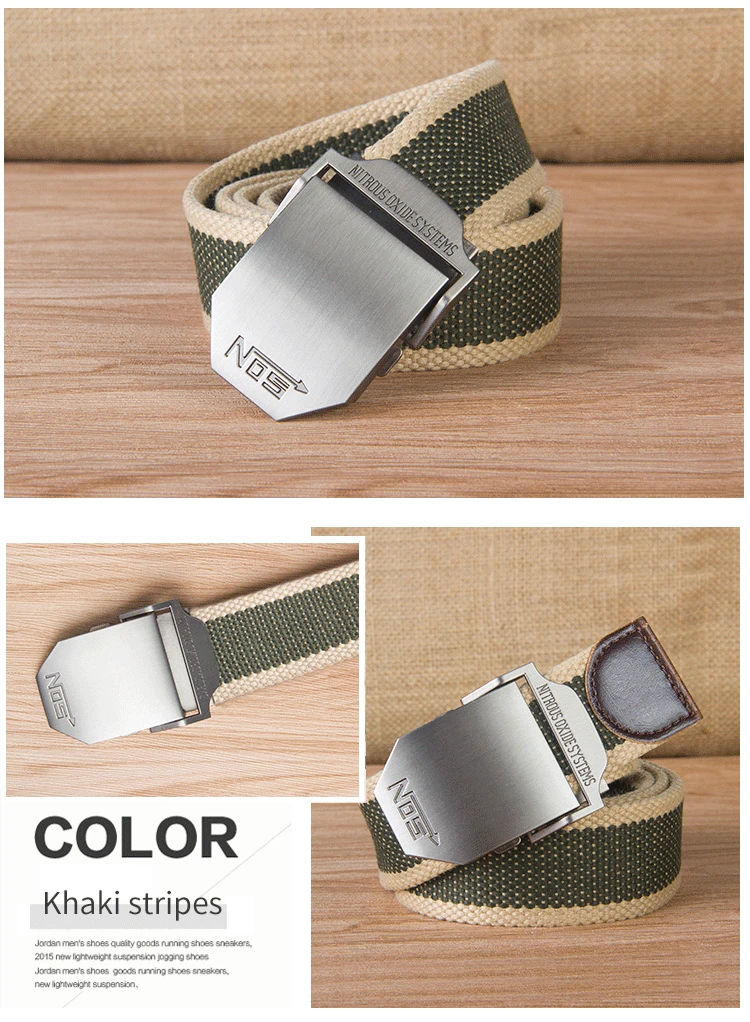 Tactical Dragon Markengürtel für Herren, glatte Schnalle, Canvas-Gürtel, lässiger Gürtel für Arbeitshosen, trendige Version für männliche Studenten, Jugendliche, Outdoor – Detail 9