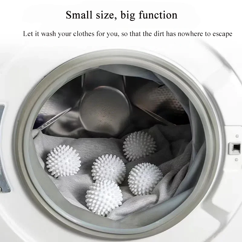 Laundry Ball Magic Reusable PVC Solid Cleaning Ball 1/2/3pcs Household Cleaning Washing Machine Clothes Softener Tools