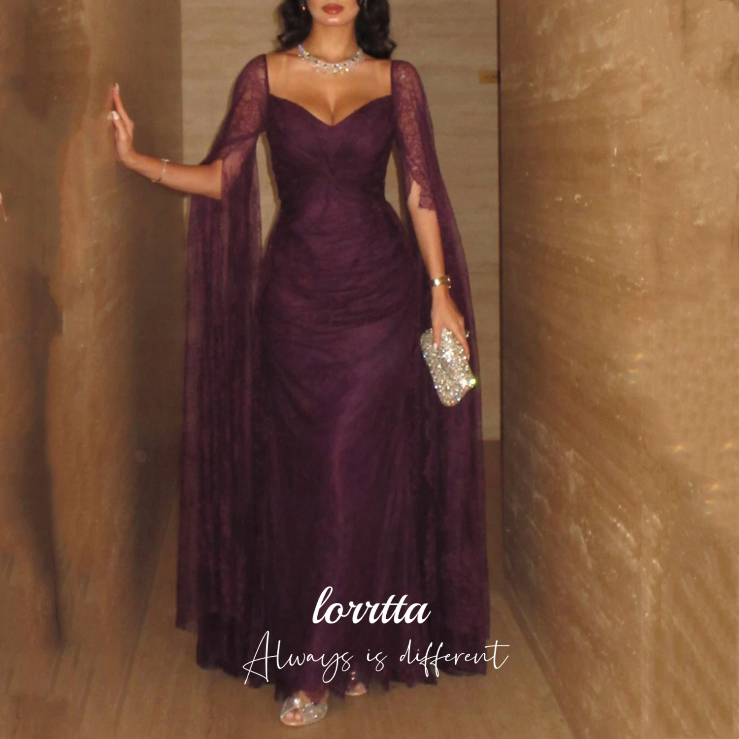 Purple Silk Cocktail Dress Tahiti Purple Formal Dresses High Low A Line  Knee Length Spaghetti Str