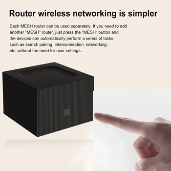1200Mbps Mesh Router System 2.4G/5.0GHz Network Router Good Penetrability Easy Set Up Wireless Bridge Wifi Range Extender Router 3