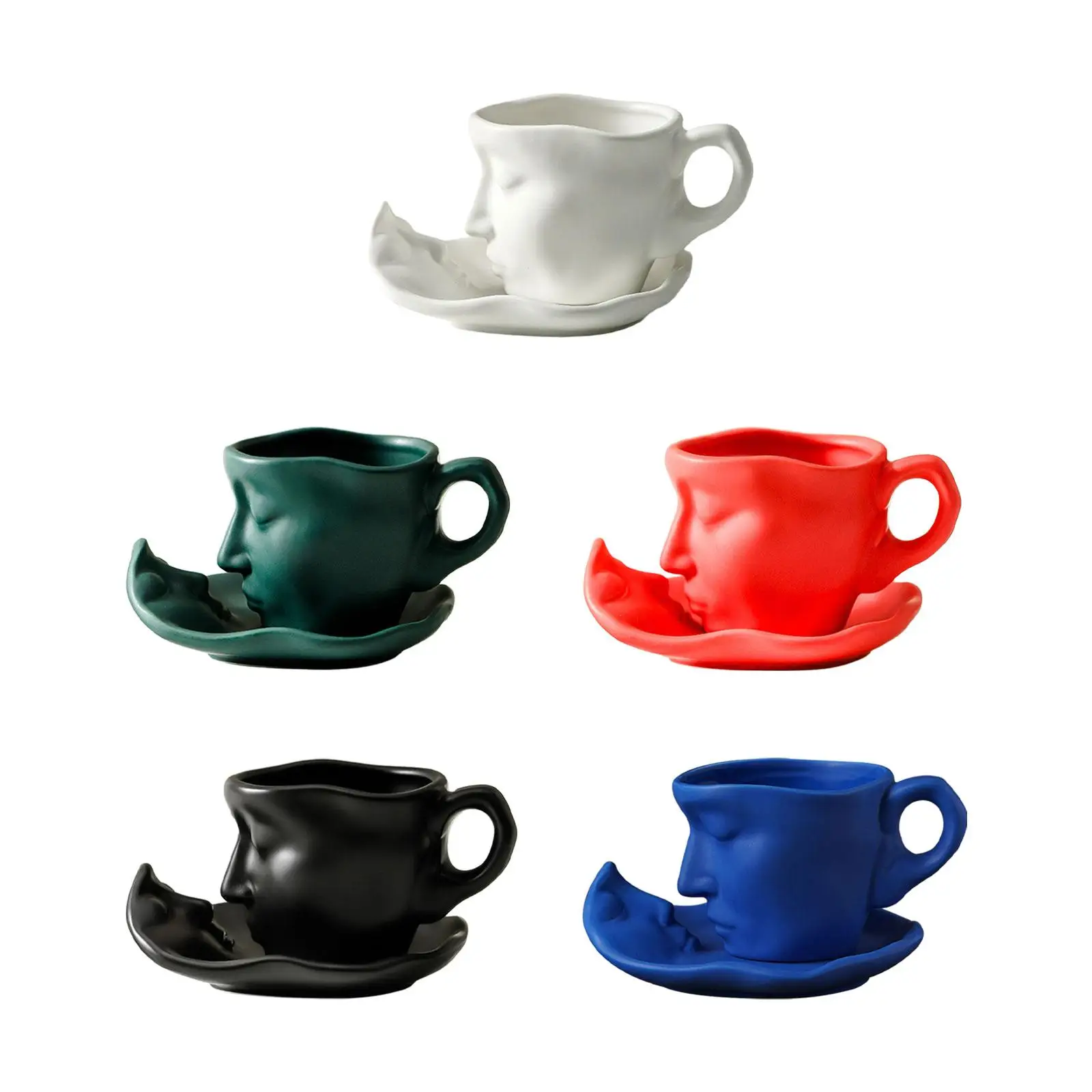 

Керамическая кружка для молока с ручкой интересный художественный Декор кофейная чашка с блюдцем