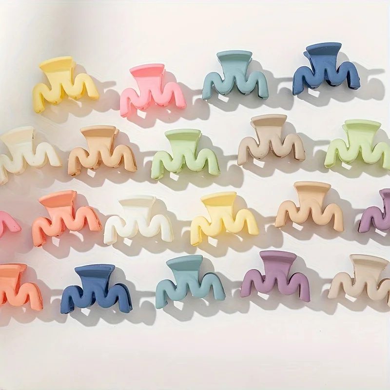 20 Pcs bag Solid Color Matte Hollow Hair