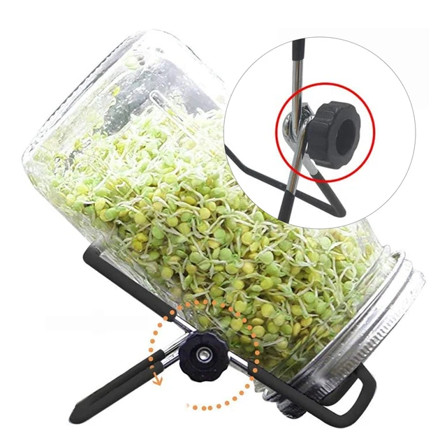 Kőműves Edény Csírázó Fedelek Óvodai Rozsdamentes Acél Vetőmag Hálószűrő Szűrő Jar Kerti Üvegház - Image 2