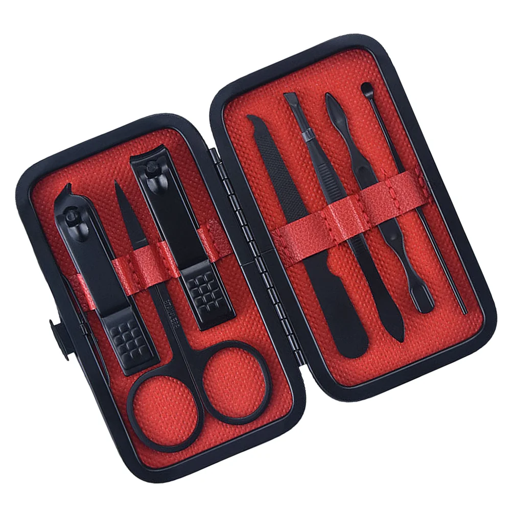 

7pcs of One Set Stainless Steel Nail Scissors Durable Manicure Kit Nail Clippers Portable Nail Clippers Trimmer for Manicure set