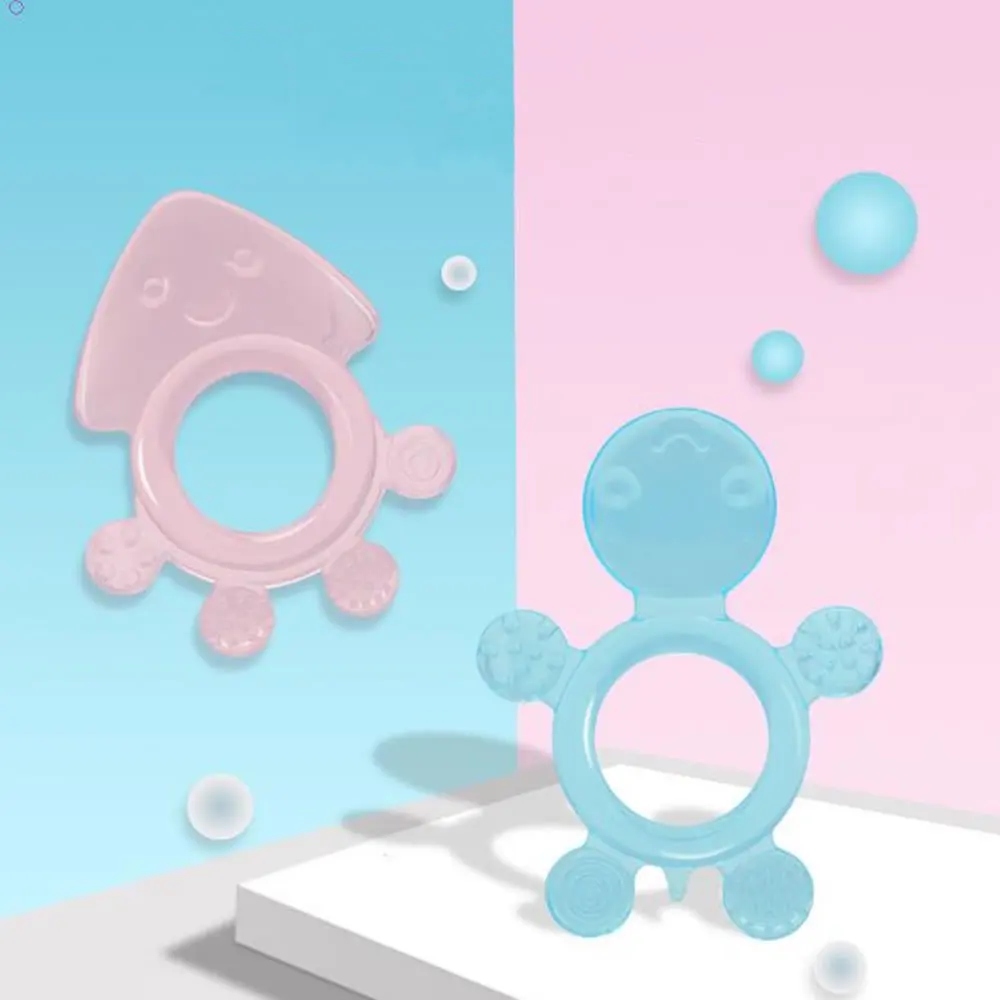 Silicone Teething Toys Teething Toys Baby Teeth Grinder Baby Soft Teeth Gum Pure Silicone Bite Gum Toys for 3-24 months