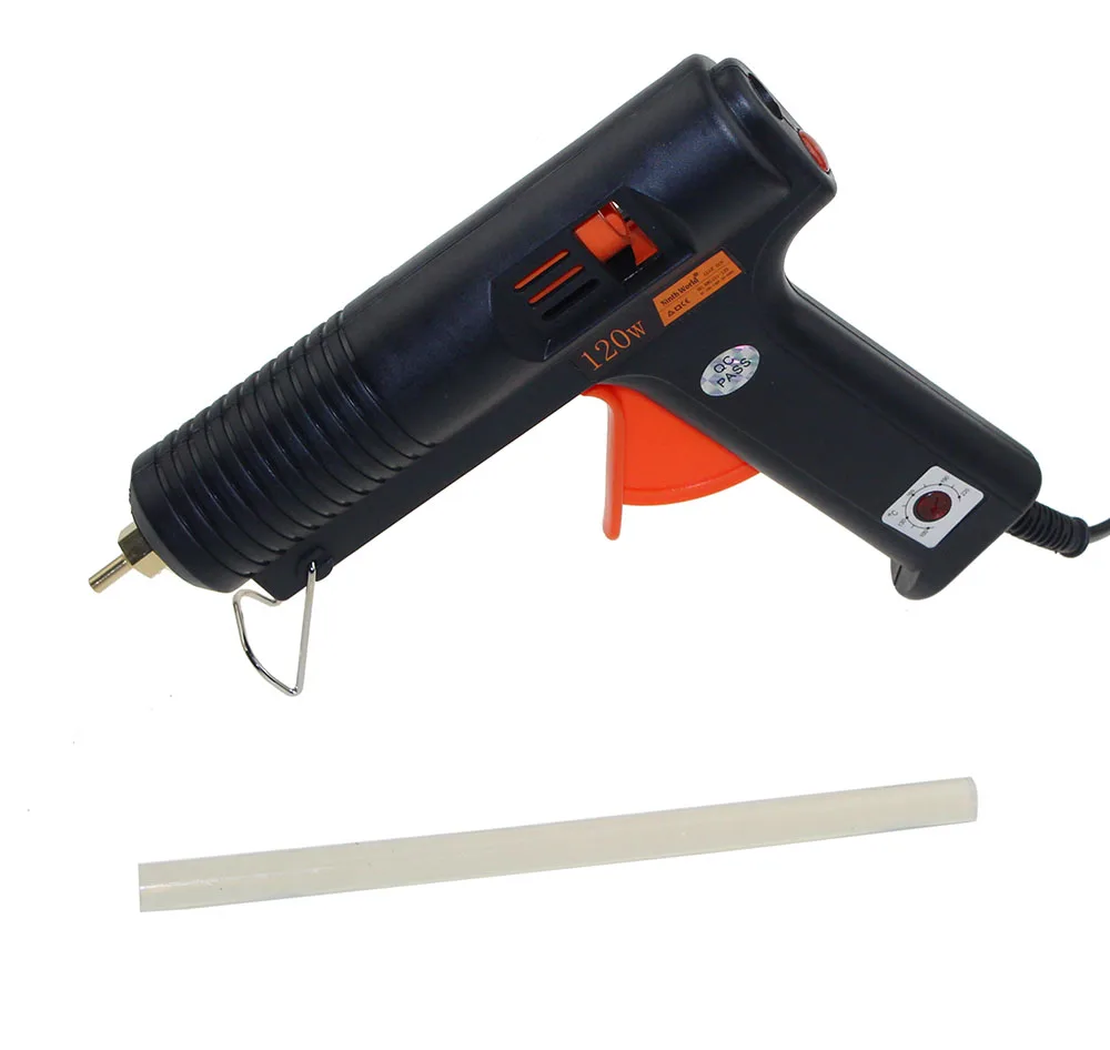 Hot Melt Glue Gun 120W 11mm Adhesive Thermo Glue Gun Handy Heater Temperature Control Industrial With Glue Stick