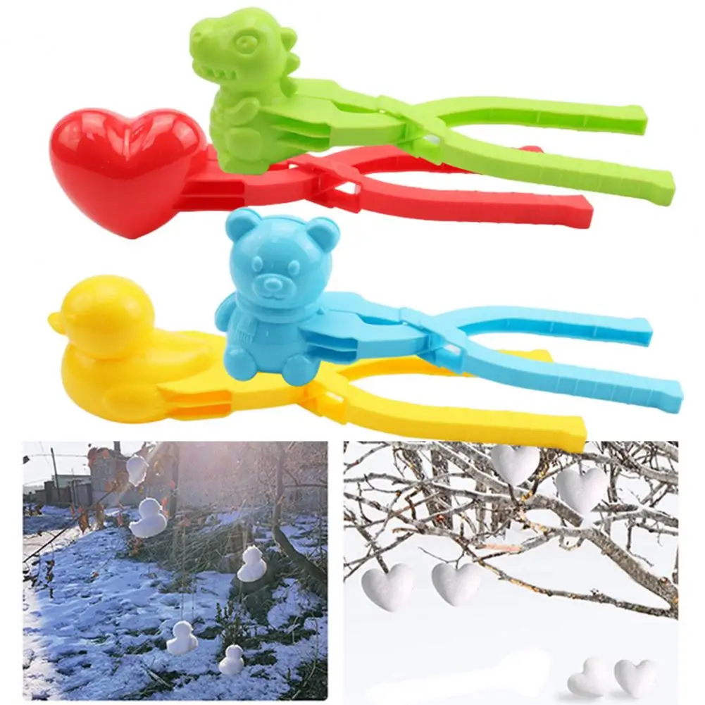 Snowball Maker 1 Set Snowball Clip Maker Clip Cartoon Entertainment Children Winter Snowball Clips Making Clips Tool Mould