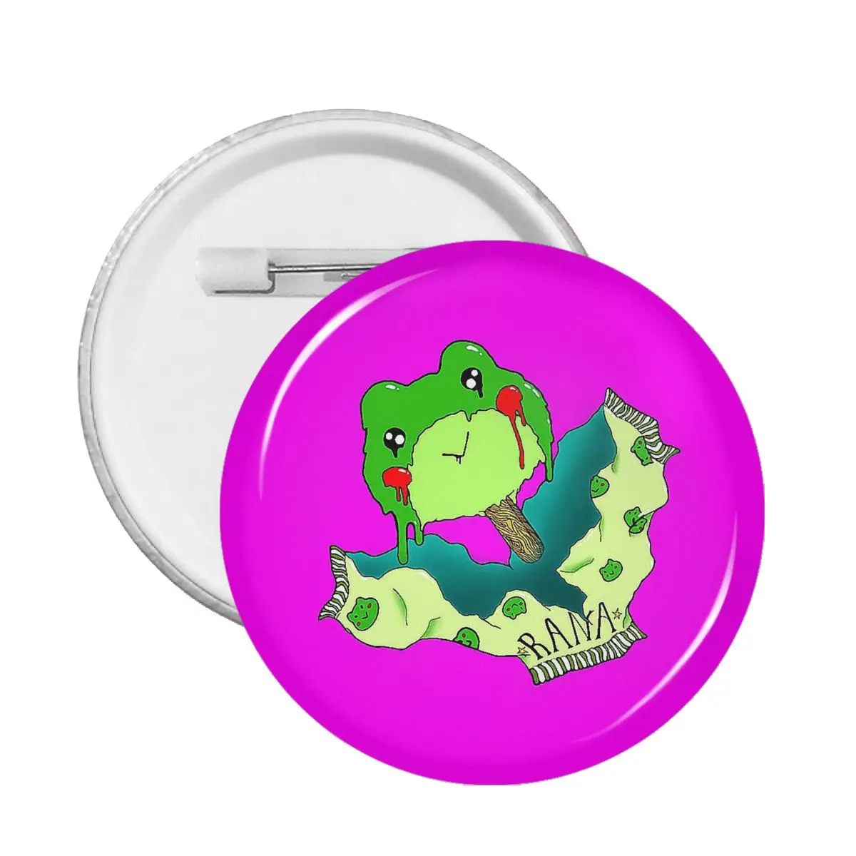 Ghiaccioli Paleta De Rana Froggie Divertente Interessante Bottone Morbido Pin Personalizzabile Per La Fidanzata Bottone Morbido Creativo