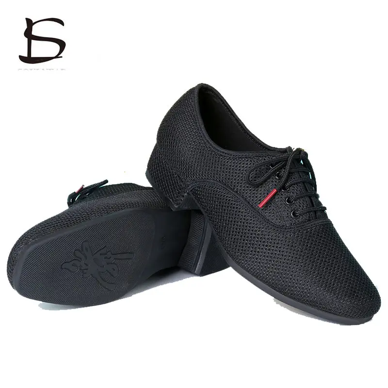Men Latin Dance Shoes Salsa Jazz Net Soft Sole Size 38-46 Adult Tango Ballroom Modern Dancing Sneakers