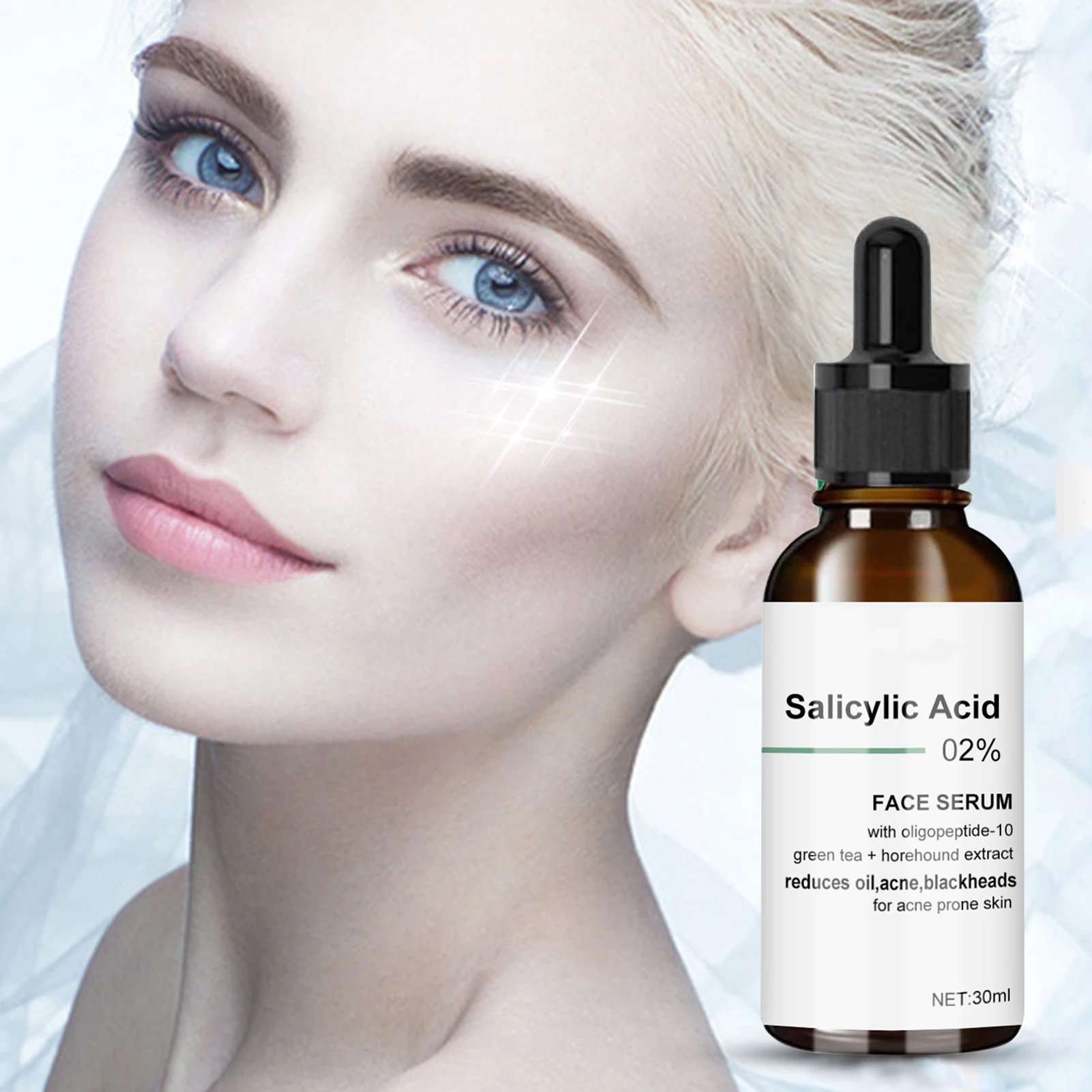 Salicylic Acid Pore Shrink Face Serum Repairs Large Pores Salicylic Acid Essence Anti-wrinkle Facial Serum Oil Control face Care 4