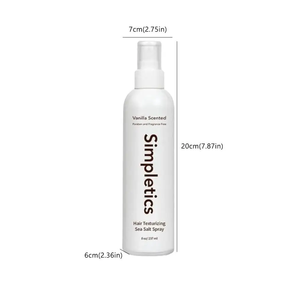 Sea Salt Hair Styling Spray Strong Hold for Thicker, Moisturized Curls, Nourishing Hair Shaping Spray with Oil for Defined Style