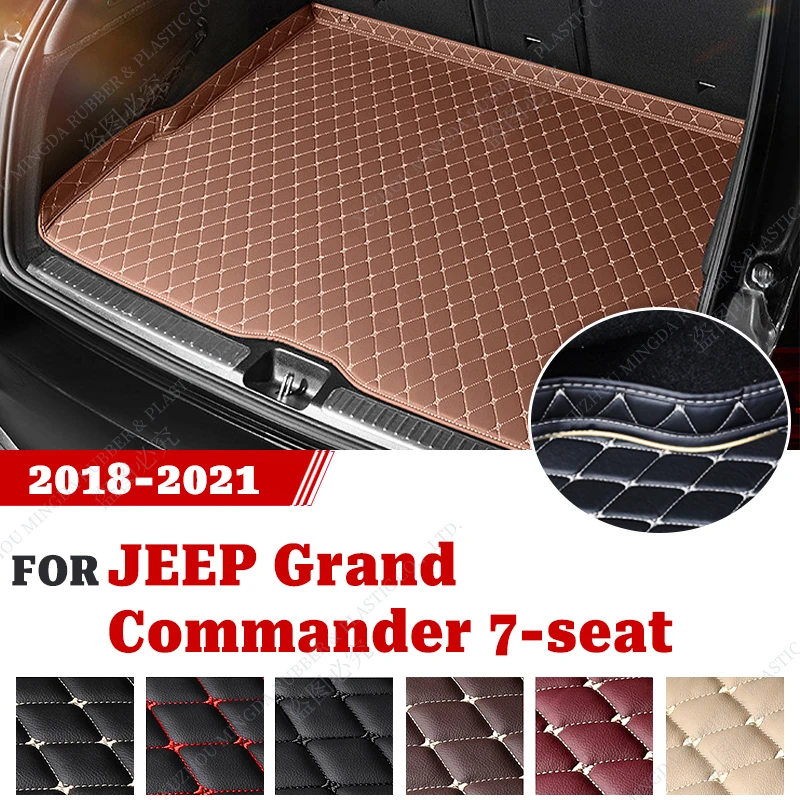 

Car Trunk Mat For JEEP Grand Commander 7-Seat 2018 2019 2020 2021 Custom Car Accessories Auto Interior Decoration