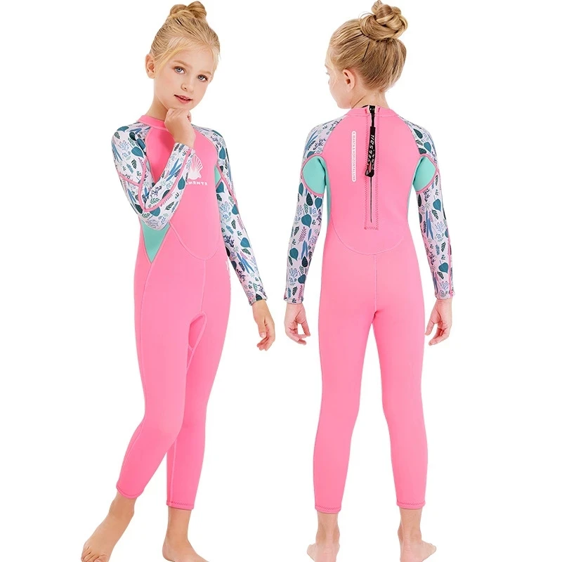 2.5MM Neoprene Wetsuits Kids Swimwears Diving Suits Long Sleeves Boys Boy Surfing Children Rash Guards Snorkel One Pieces Dive