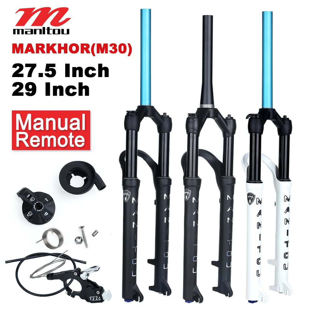 Forcella Bici Manitou Markhor M30 26 27.5 29Er Qr 9Mm Mountain Mtb Forcella Per Bicicletta Forcella Anteriore Aria 29 Dritto/Cono Telecomando/Blocco M