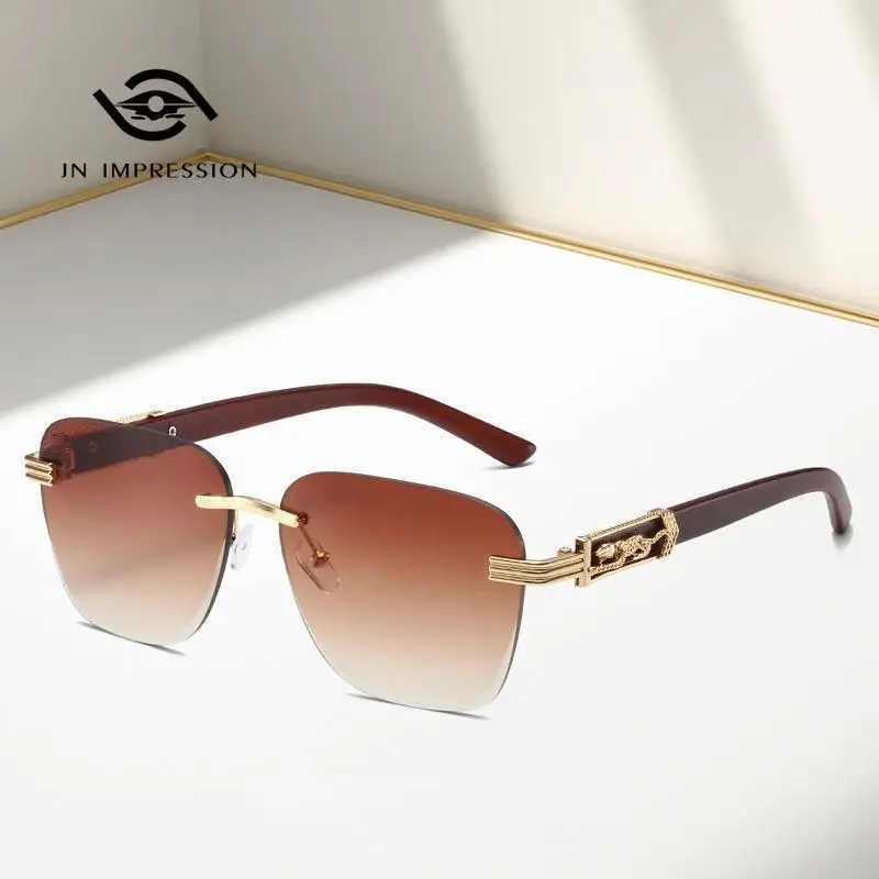 

New Featured Running Cheetah Decorative Gradient Cool Driving Sunglasses Fishing Sun Protection Sunshade Sunglasses