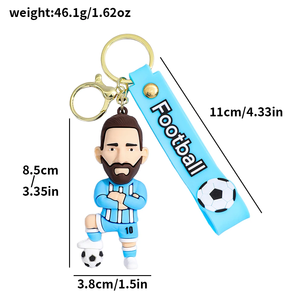 Football Jersey 2025 Keychain Cartoon Figures Soccer Birthday Party Supplies Toy Key Ring Messii Souvenir For Men Fans Gifts