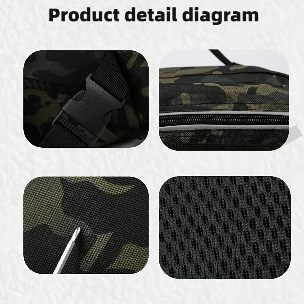 JSFUN Army Inspired Two-Color Fishing Tackle Waist bag 4