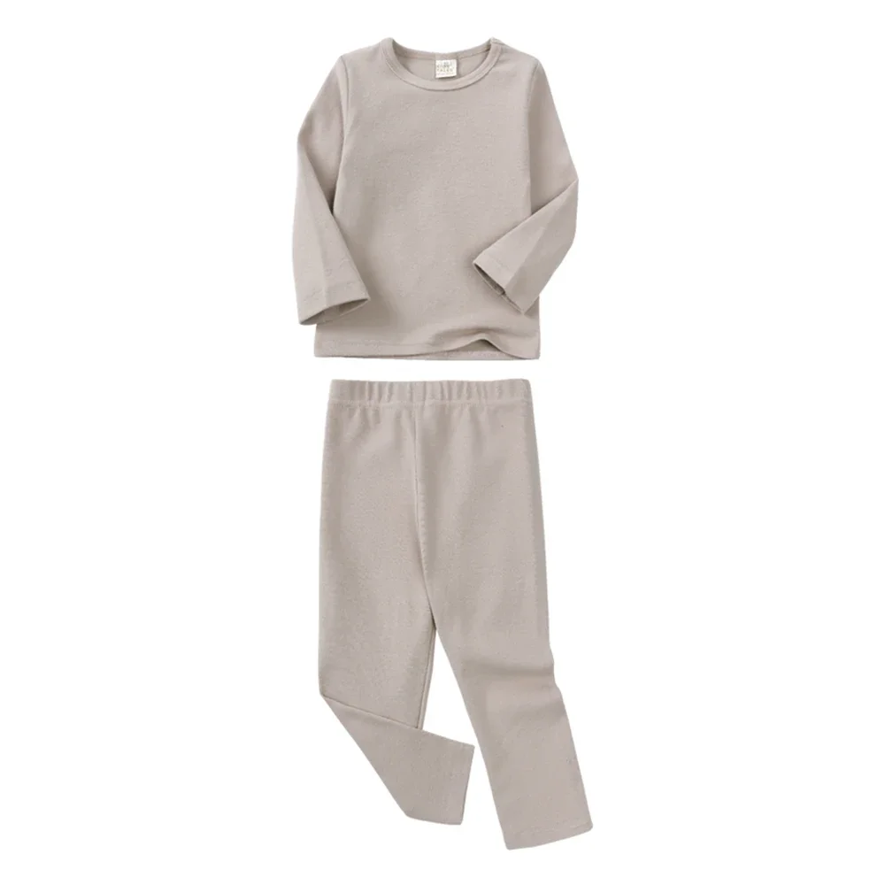 Children's Cotton Pajama Set – Warm Long Sleeve Sleepwear