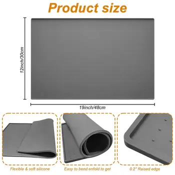 Silicone Spill-Proof Ice Mat 2