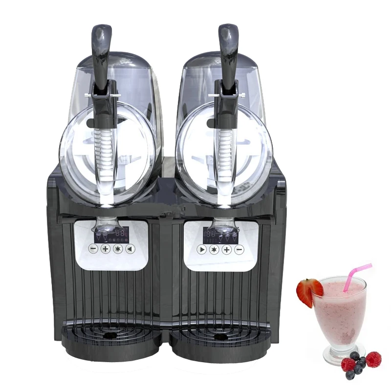 

Commercial Slush Machine Double Tank Electric Snow Melting Machine Automatic Cold Drink Machine