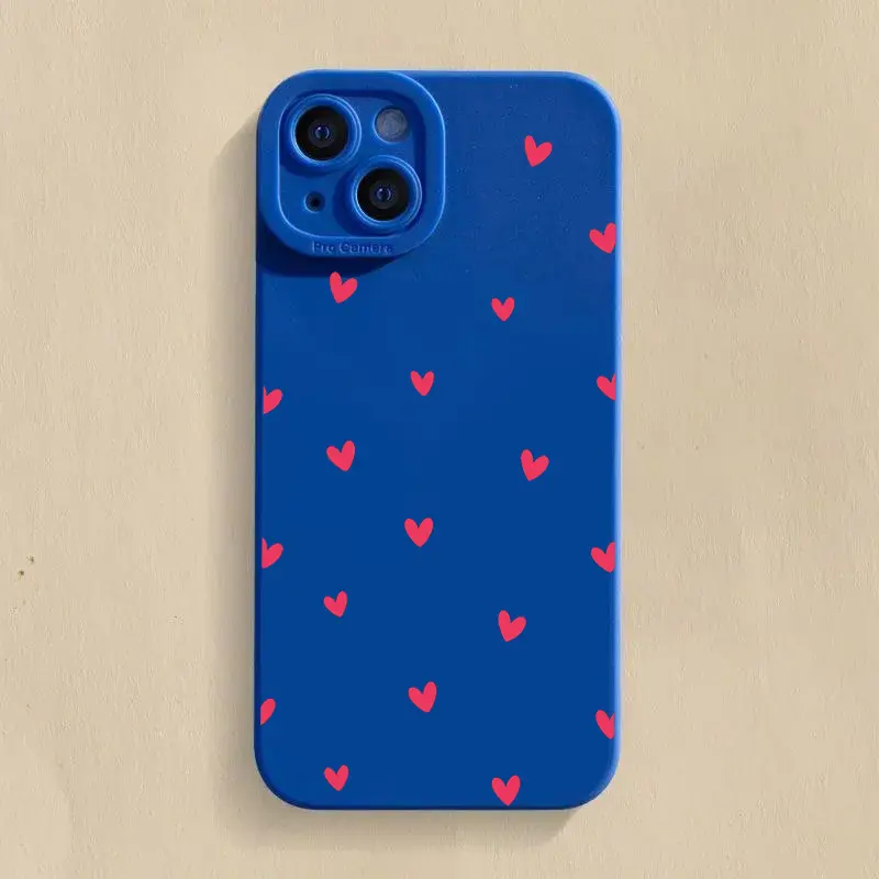 Black Love Heart Phone Case For iPhone 17 16 14 15 13 12 11 Pro Max X XR XS 7 8 15 16 Plus SE Shockproof Silicone Soft Cover - Image 7