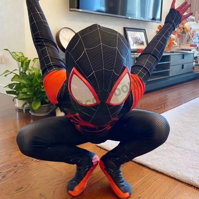 Miles Morales SpidSuffolk Smile Hero Zentai Costumes d'Halloween