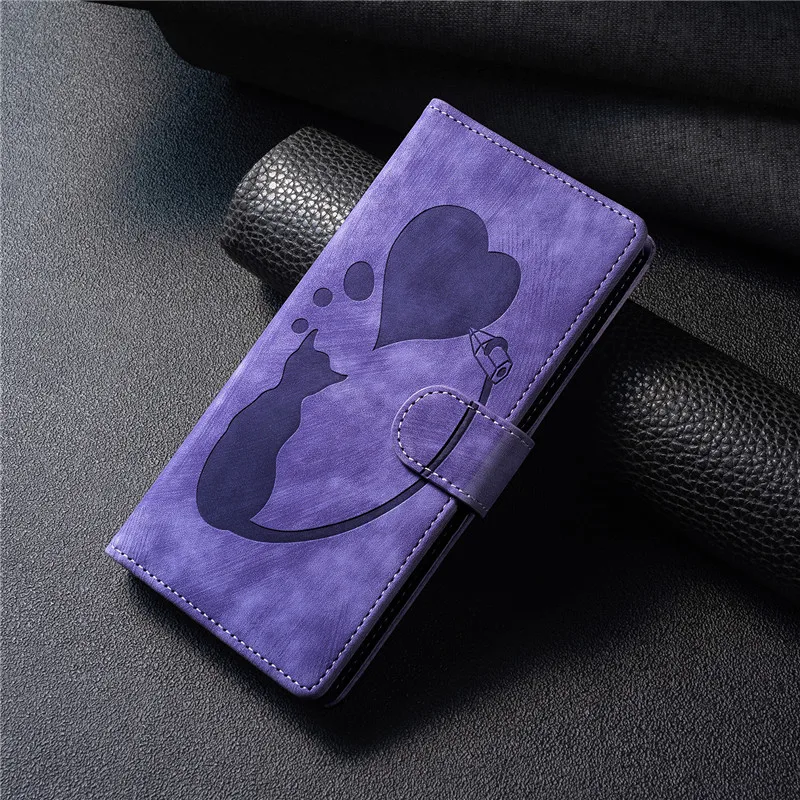 Premium PU Leather Flip Wallet Phone Case with Card Holder and Stand Feature, Book Style Cover